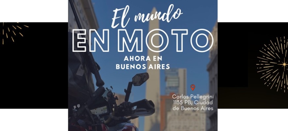 Participa de la charla "El Mundo en Moto” ahora en Buenos Aires el miércoles 10 de mayo de 2023
