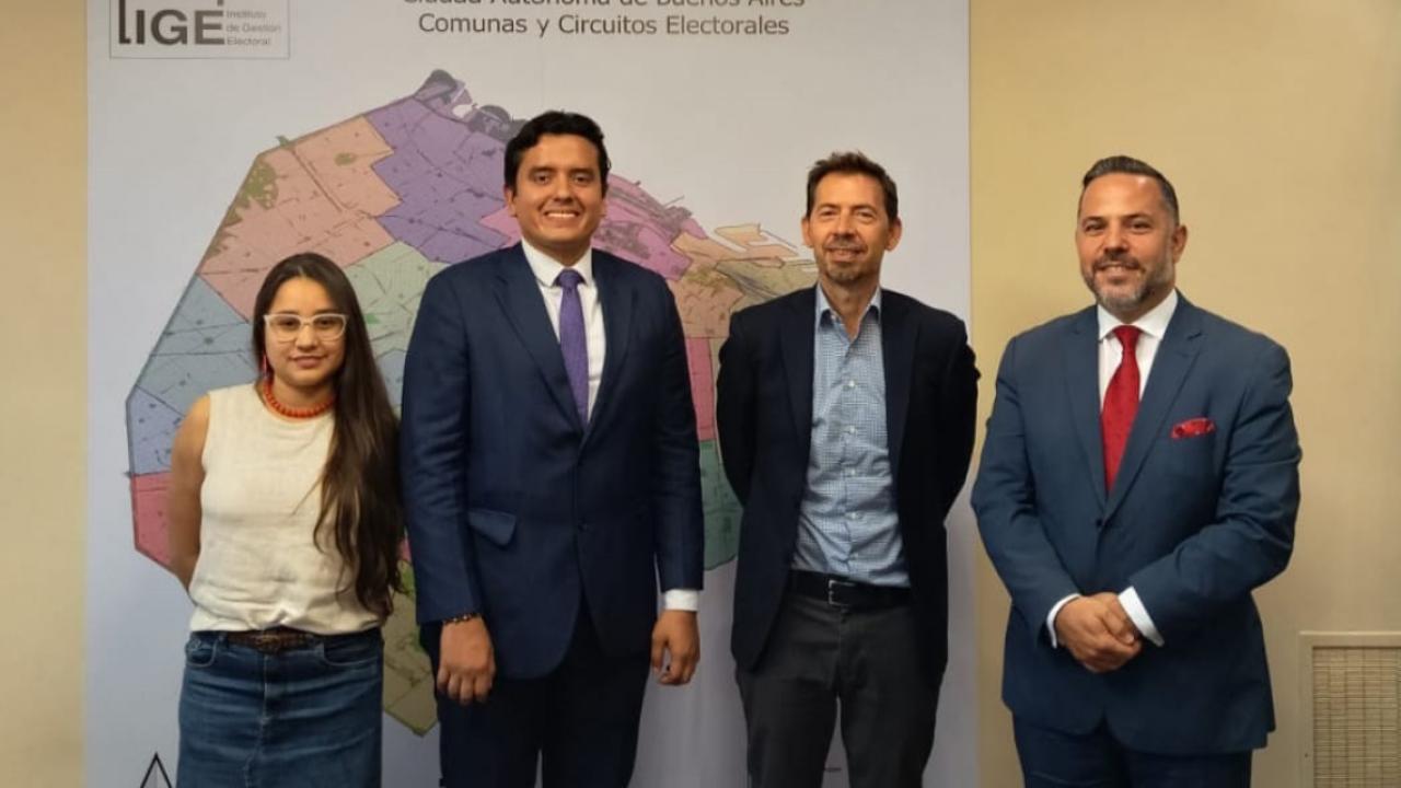 Reunión con el Director del Instituto de Gestión Electoral (IGE) del Gobierno de la Ciudad de Buenos Aires