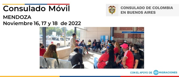 Consulado Móvil en Mendoza los días 16, 17 y 18 de noviembre