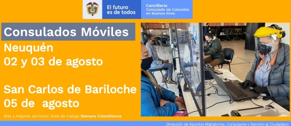 Jornada de Consulado Móvil en Bariloche – Neuquen