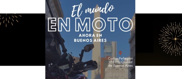 Participa de la charla "El Mundo en Moto” ahora en Buenos Aires el miércoles 10 de mayo de 2023