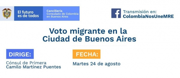 El 24 de agosto se realizará la charla Voto migrante en la ciudad 