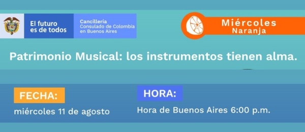 Patrimonio Musical, los instrumentos tienen alma es la charla organizada por el Consulado 